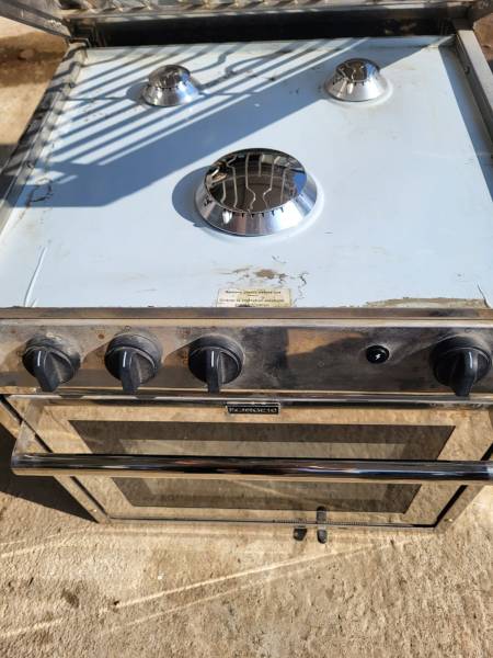 Gazinière FORCE10 / 3 feux / inox pour bateau - occasion