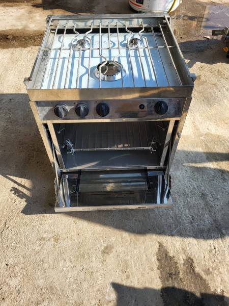 Gazinière FORCE10 / 3 feux / inox pour bateau - occasion