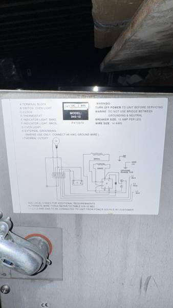 Four électrique encastrable pour bateau modèle princess gourmet 345